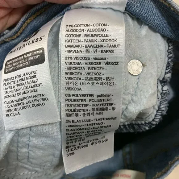 LEVIS, short shorts, size 25 waist, great condition, - Picture 9 of 10